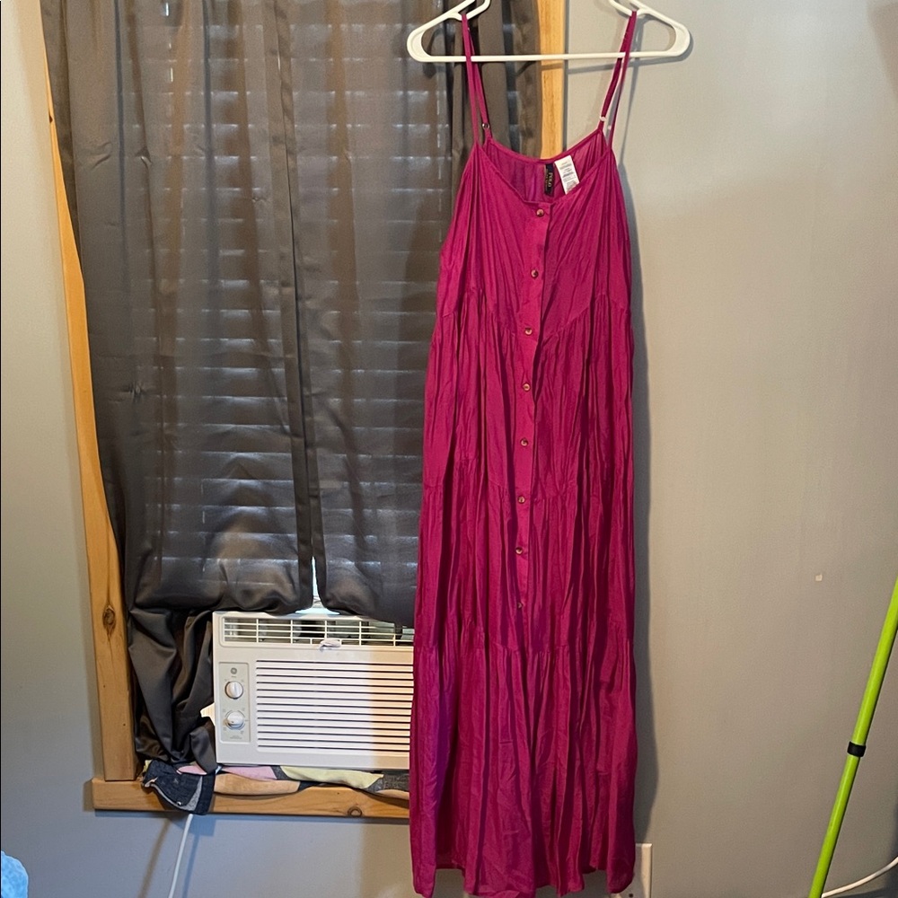 Polo by Ralph Lauren Fuchsia Maxi Dress